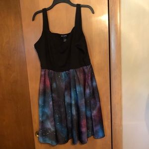 Black Galaxy Skater dress